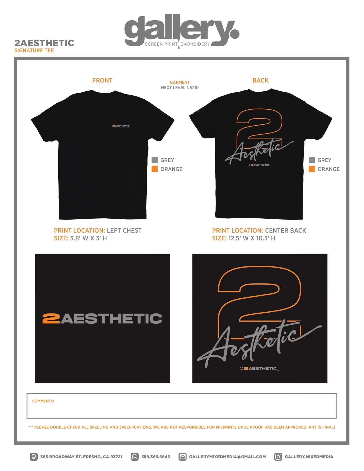 2Aesthetic Signature Tee