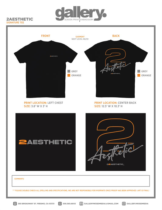 2Aesthetic Signature Tee