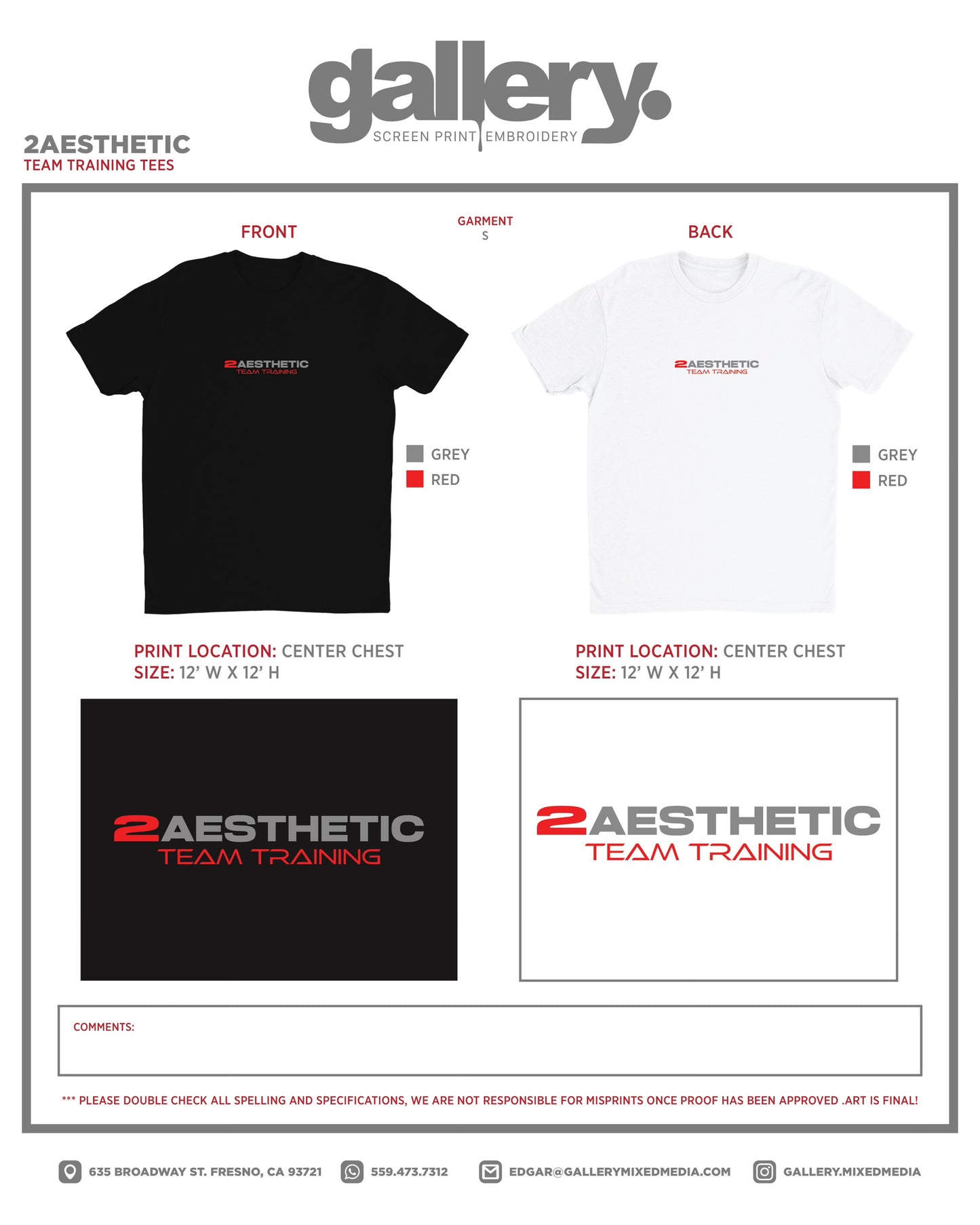 2Aesthetic Team Trainer Tee